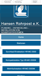 Mobile Screenshot of hansen-rohrpost.de